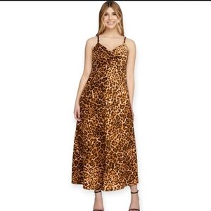 Sofia by Sofia Vergara Animal Print Maxi Dress. Size M.